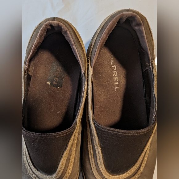 Merril Brown Leather Flats, Size 7.5 - Picture 4 of 7